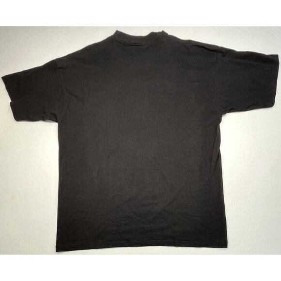 Mens 3XL Black Jewel Studded Aztec Skull S/S T-SHIRT Johnson Super Heavy Weight - Picture 3 of 8